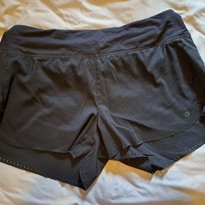Athleta | Black Perforated Shorts